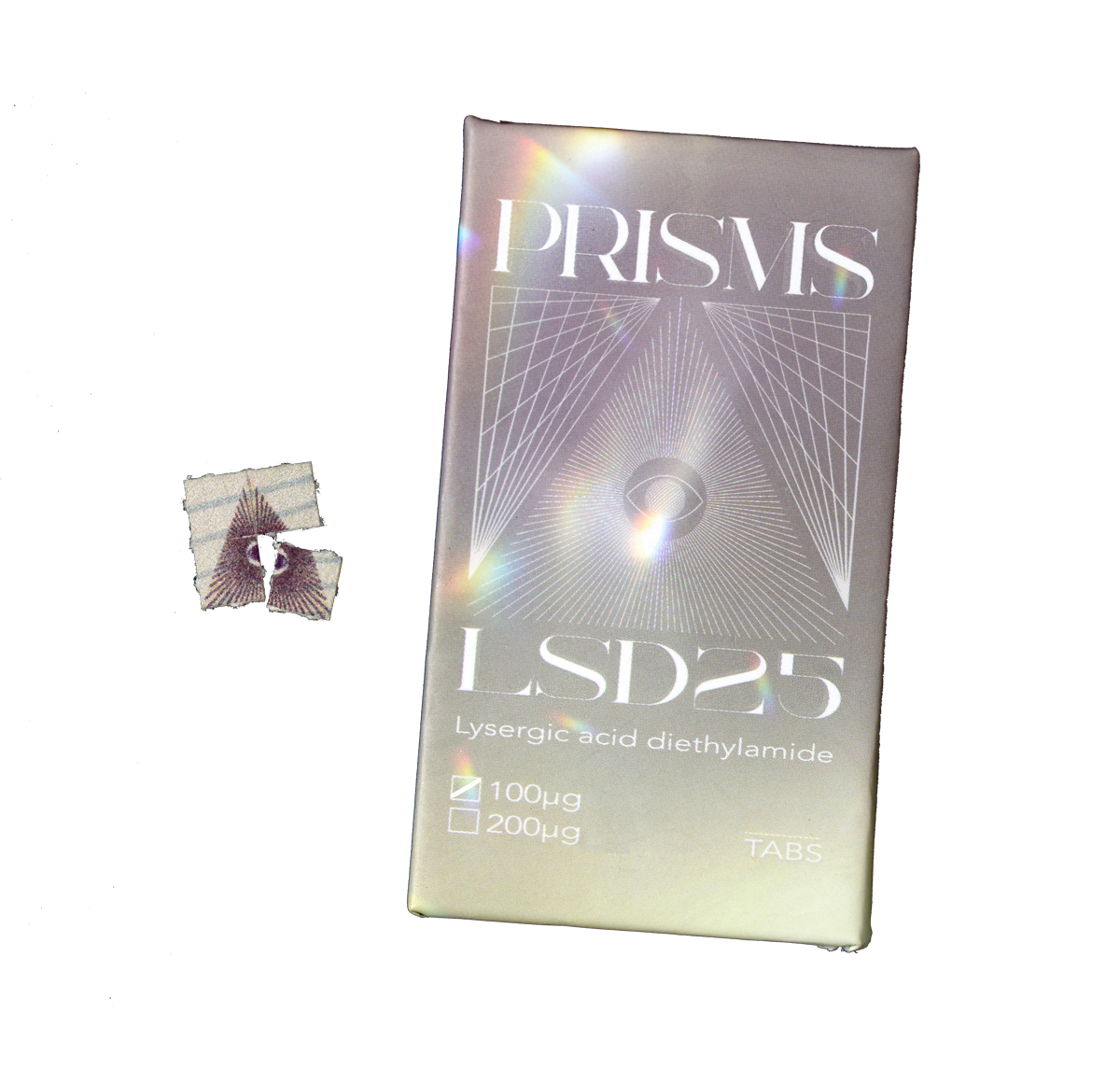 Prisms LSD 25 Blotter Sheets Tabs - 100ug LSD - Silver